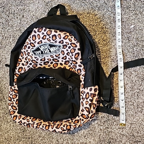 STUNNING RARE LEOPARD PRINT VANS REALM BACKPACK - Picture 6 of 10